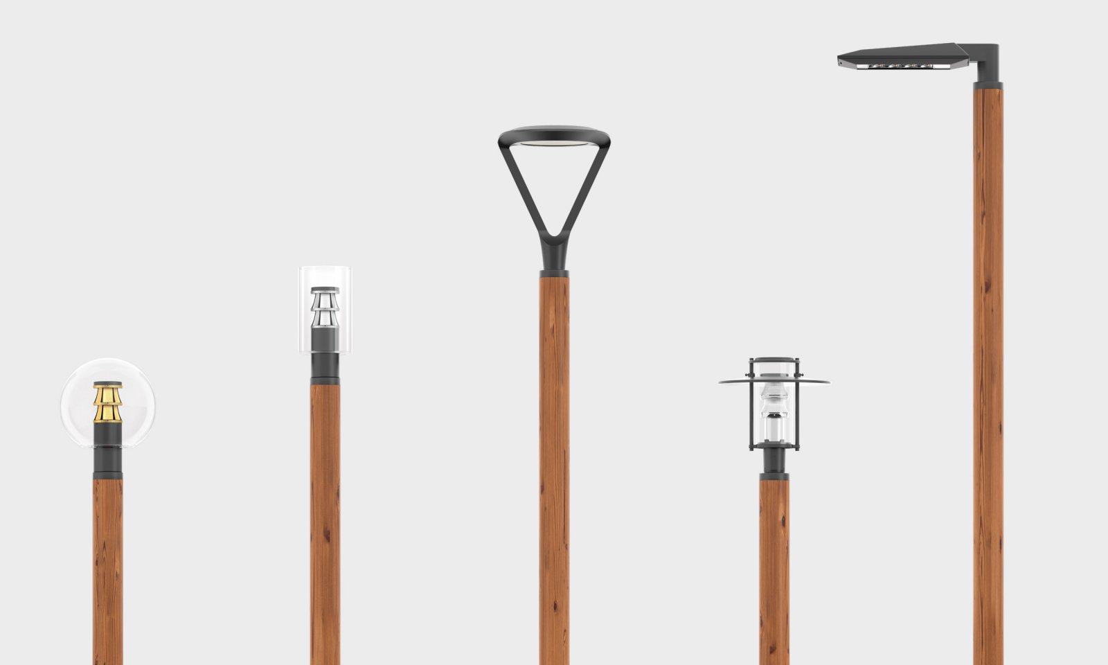 Wooden Poles Selux